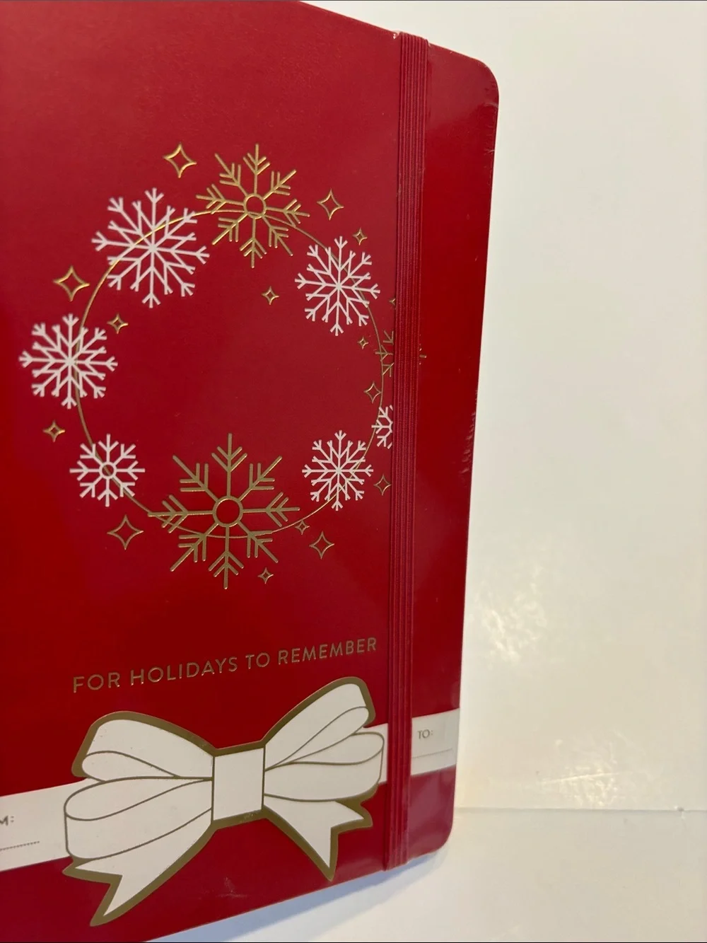 Moleskin Hard Cover Holiday Notebook in Red